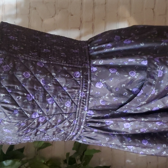 Rebecca Taylor 100% Silk Quilted Floral Dress 12 - Picture 8 of 11